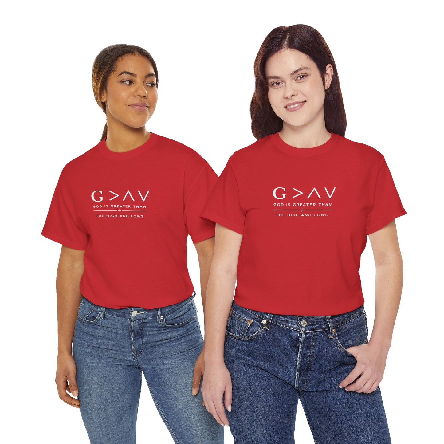 God Is Greater Than The Highs And Lows Christian T-Shirt | Minimal Faith Shirt | Inspirational Christian Apparel | Streetwear Faith Tee