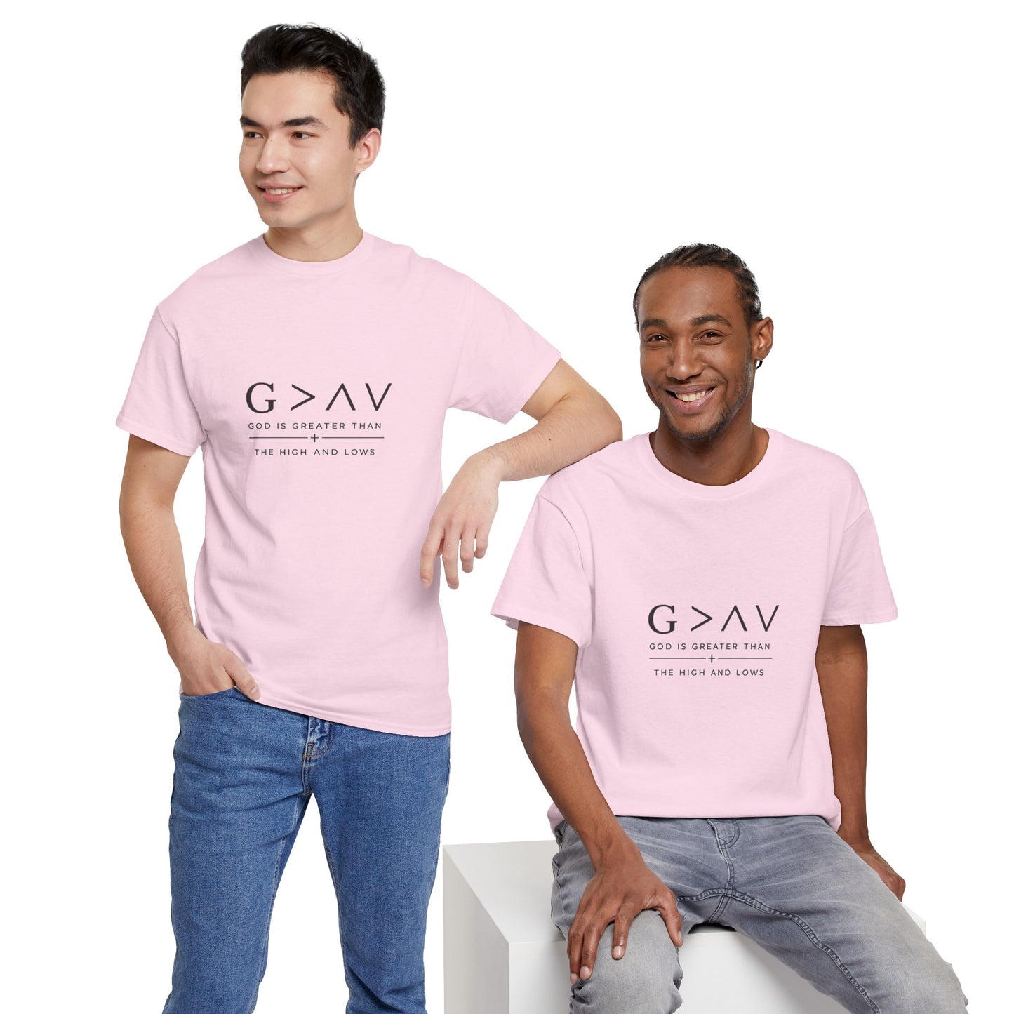 God Is Greater Than Tee | Faith Christian Shirt, Minimal Scripture Design