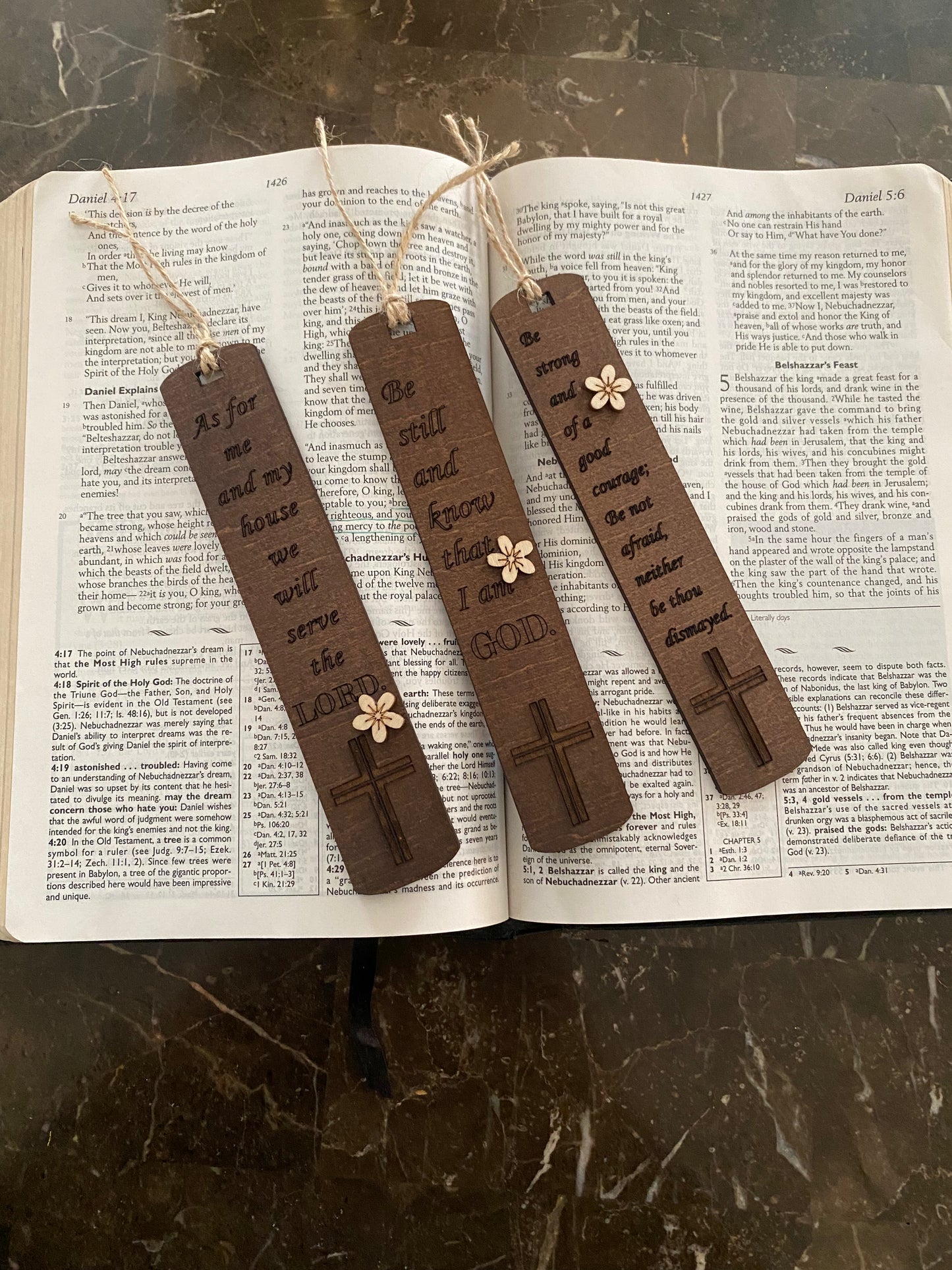 Reader Inspired- 3 Laser Engraved Christian Wooden Bookmark