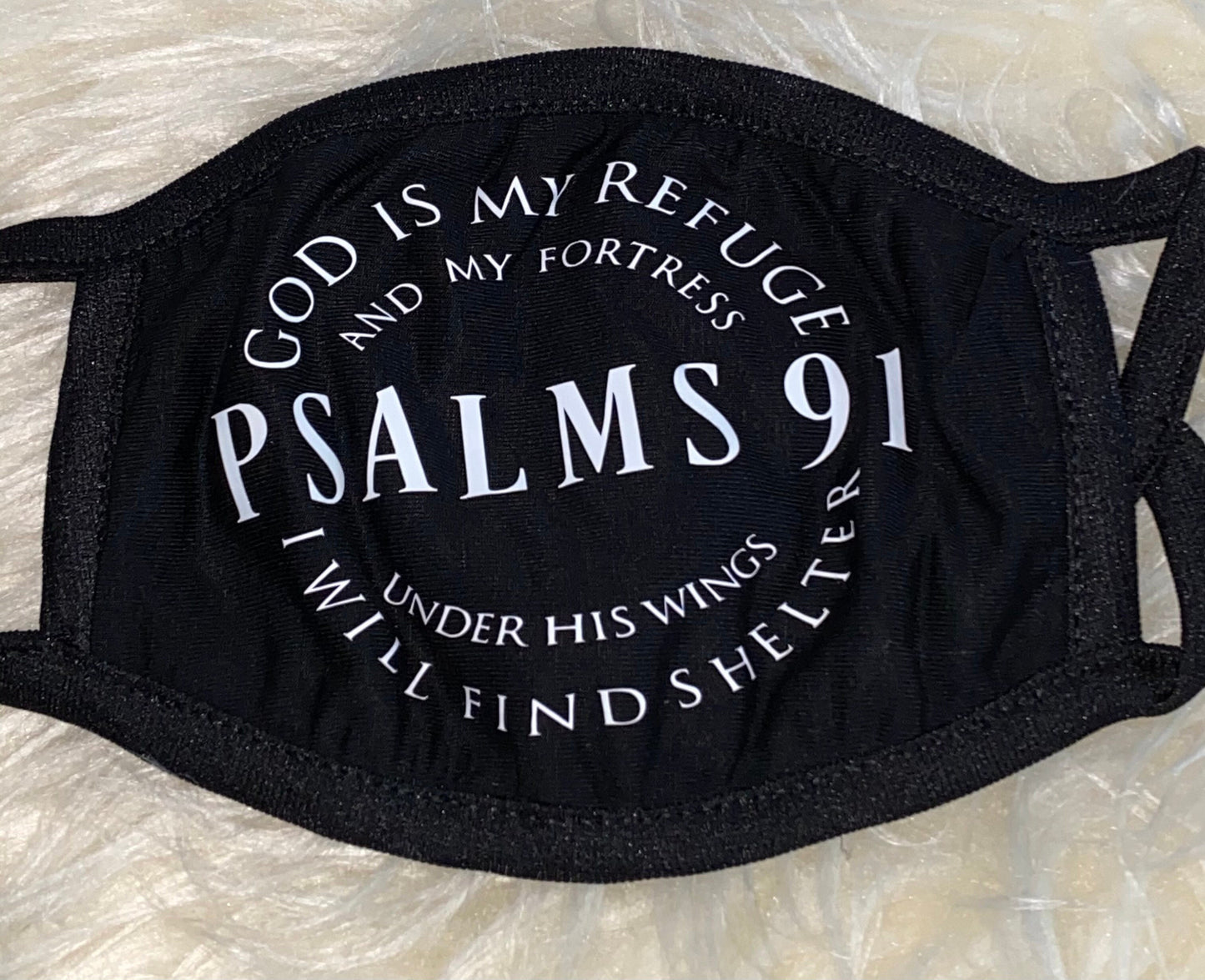 Psalm 91 Face Mask: Two Layer Cotton Christian Mask