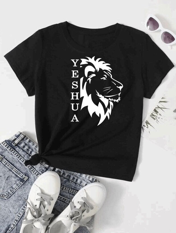 Yeshua Lion Graphic Tee - Unisex Christian Apparel