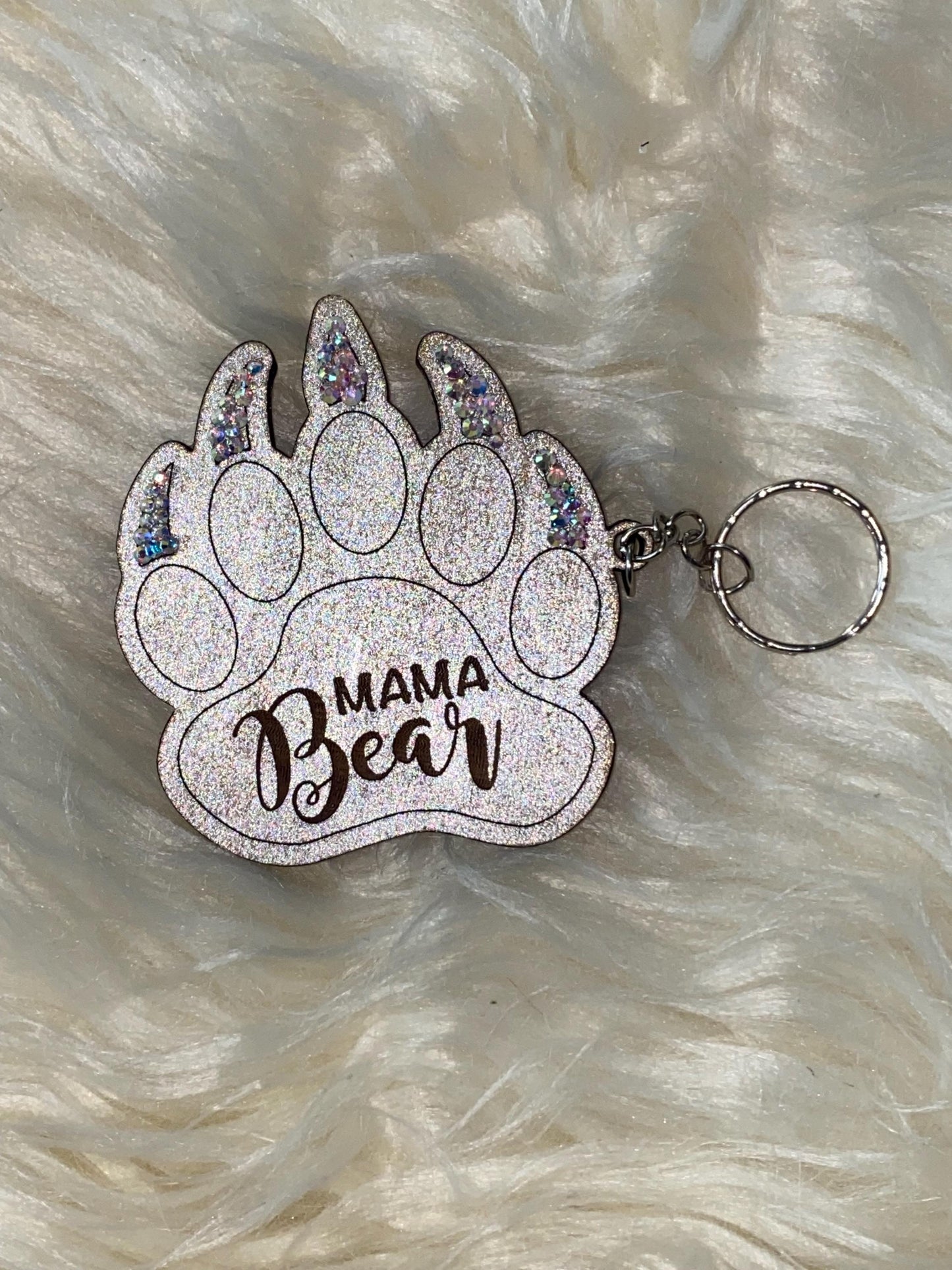 Mama bear rhinestone, mama bear gift, engraved keychain, mama bear keychain, Mother’s Day gift, mother present, gift for mom, mother gift, m