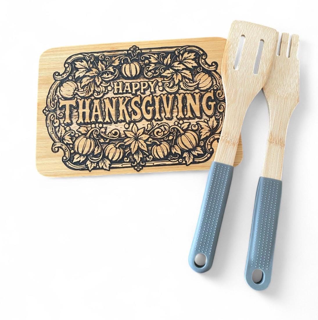 Thanksgiving Laser Engraved Charcuterie Board