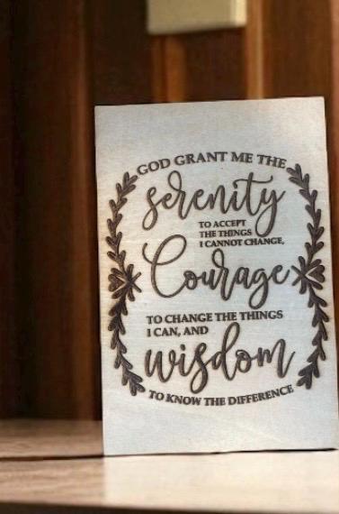 Serenity Prayer Plaque