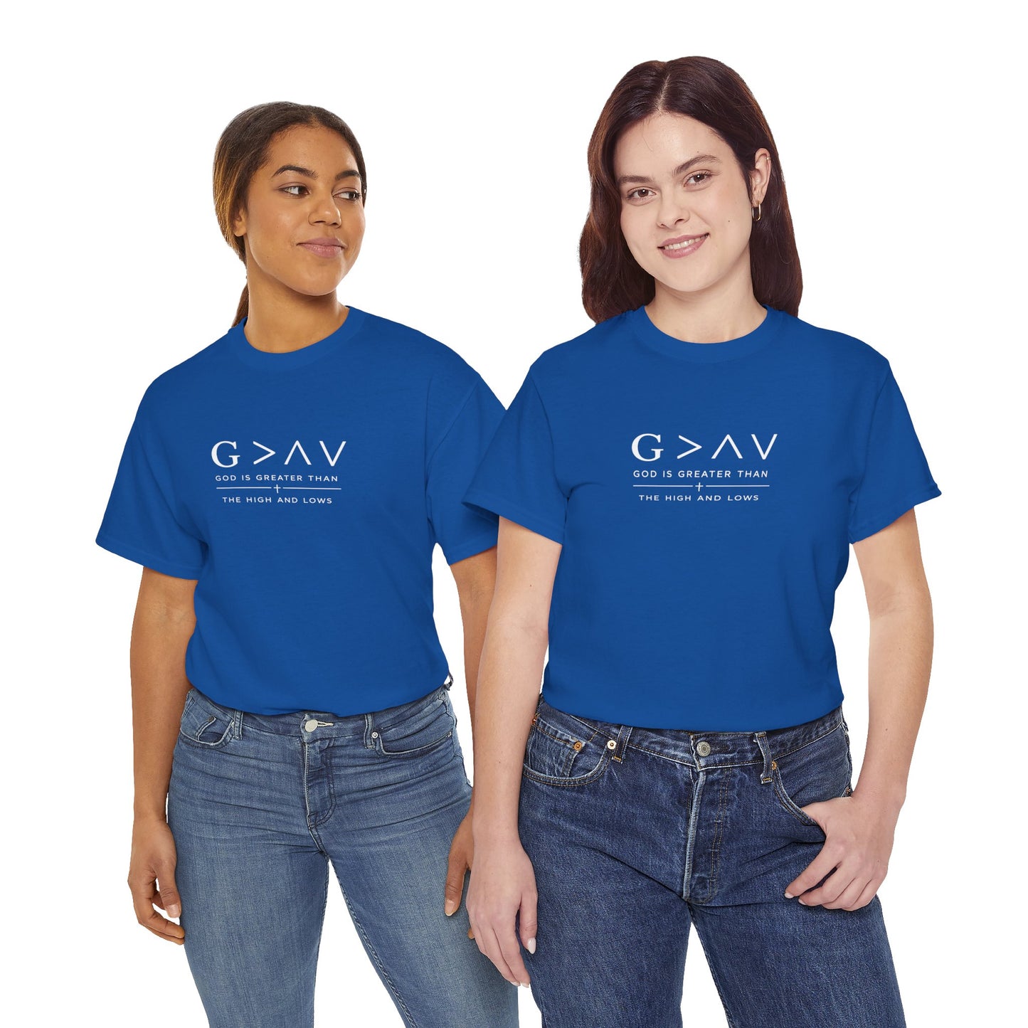 God Is Greater Than The Highs And Lows Christian T-Shirt | Minimal Faith Shirt | Inspirational Christian Apparel | Streetwear Faith Tee