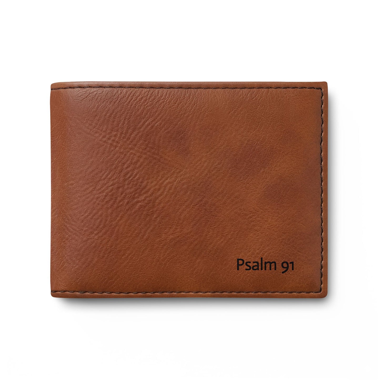 Psalm 91 Leather Bi-Fold Wallet
