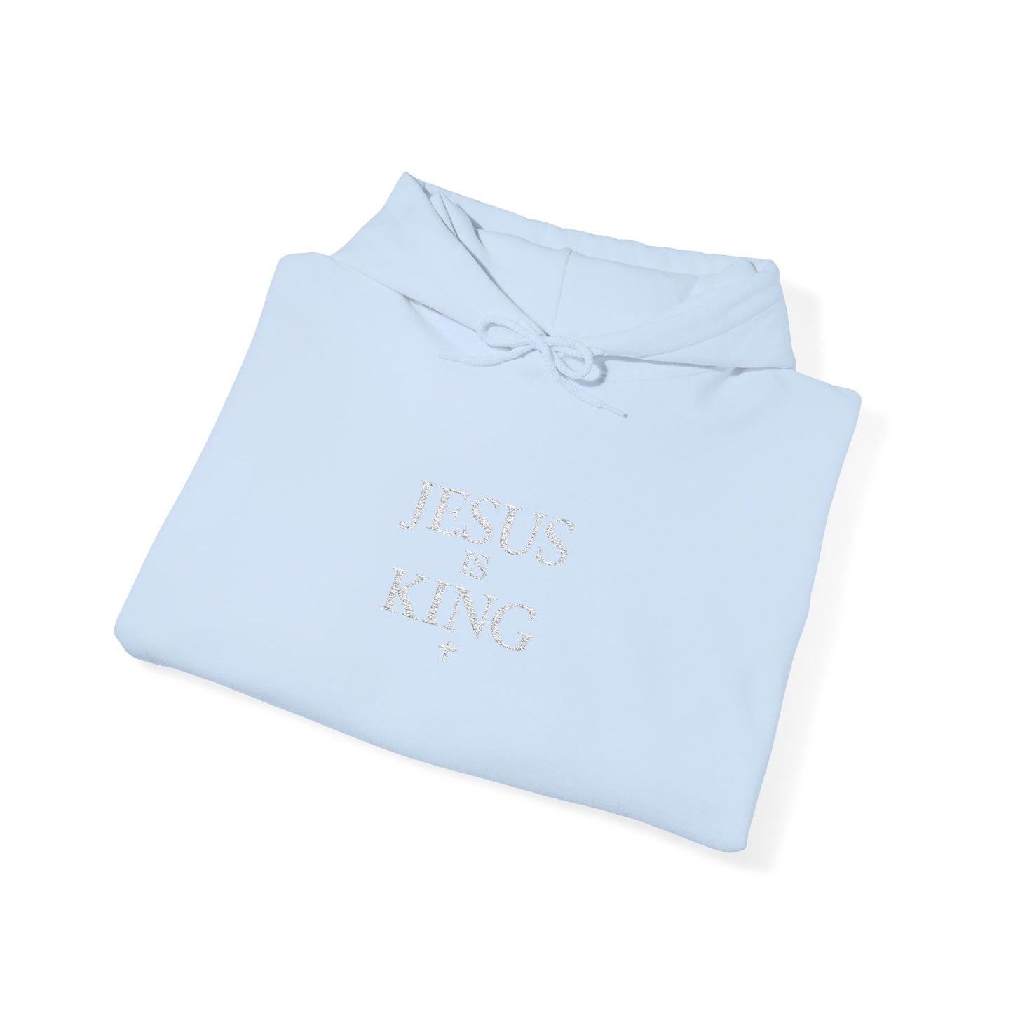 Jesus Is King Hoodie — Faith-Based Minimalist Christian Pullover