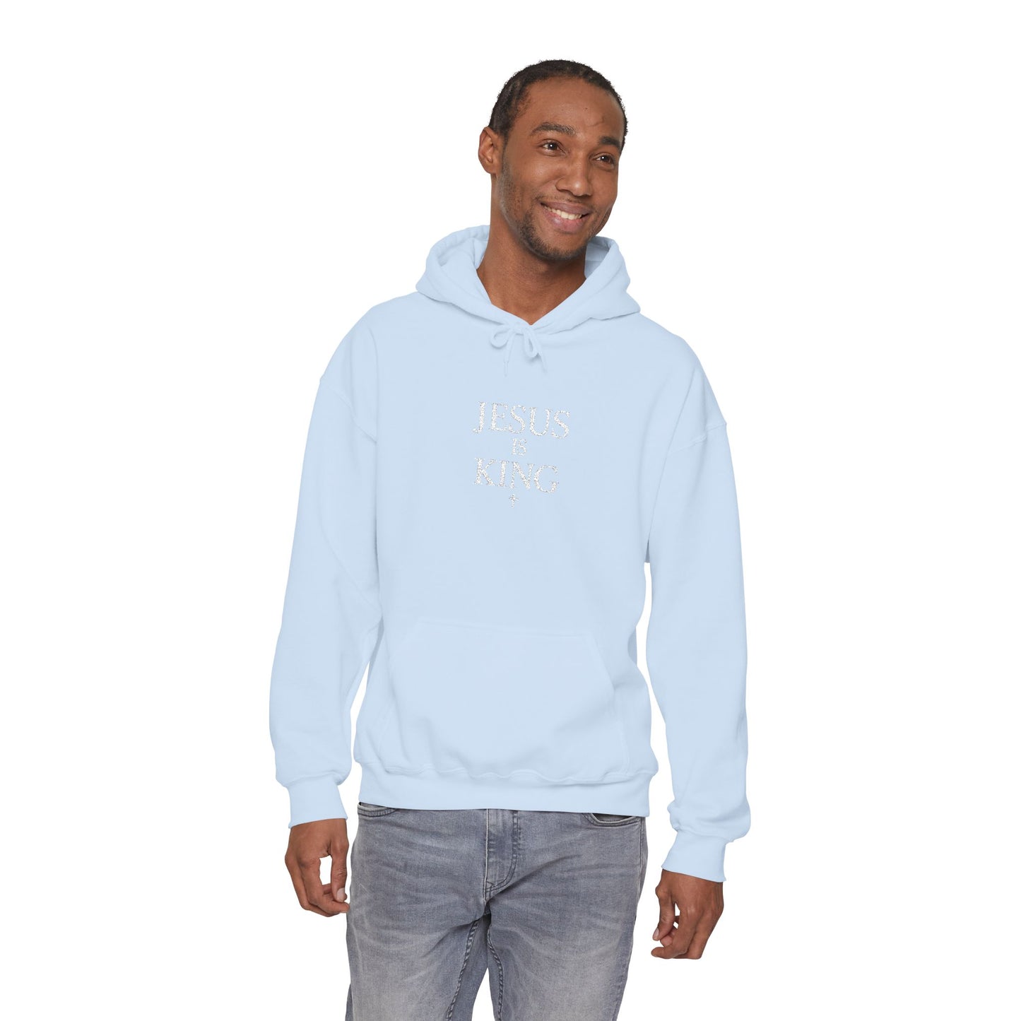 Jesus Is King Hoodie — Faith-Based Minimalist Christian Pullover