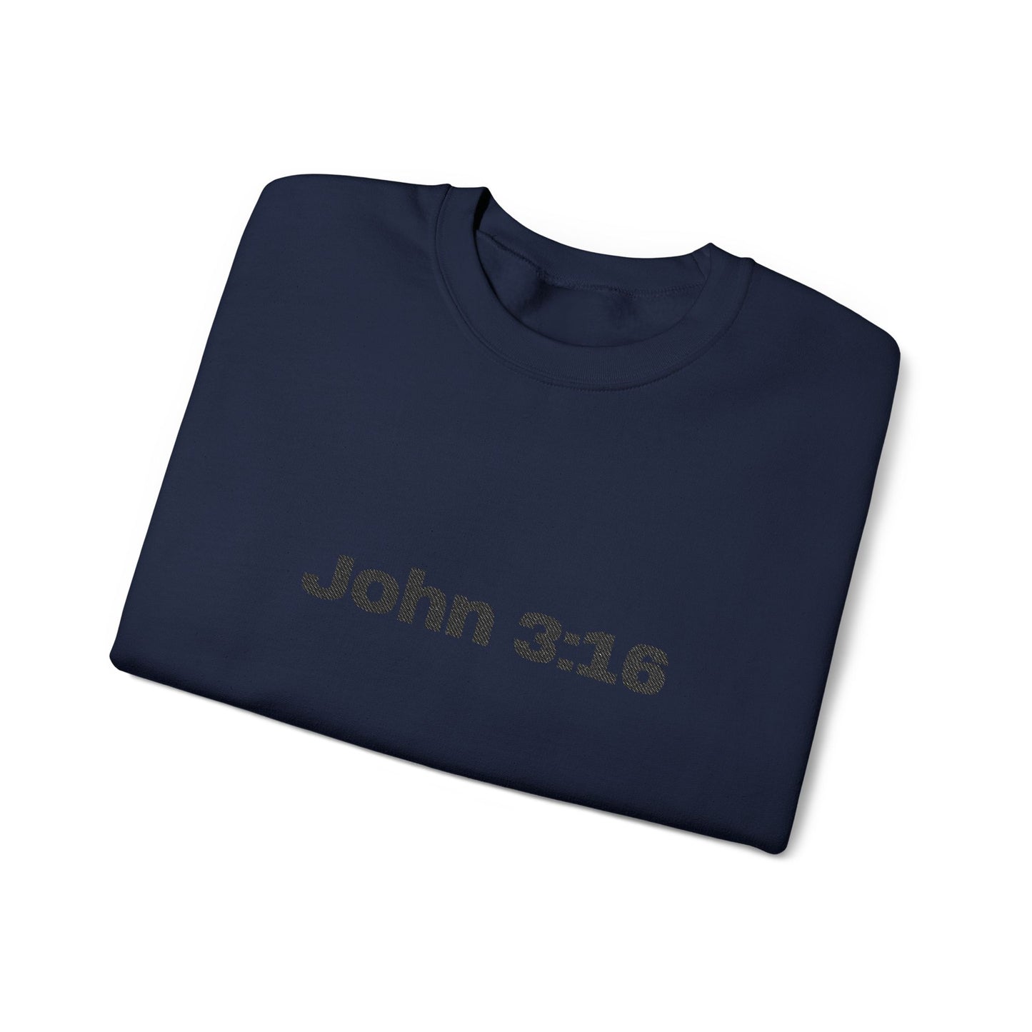 John 3:16 Crewneck Sweatshirt — Minimal Christian Scripture Pullover