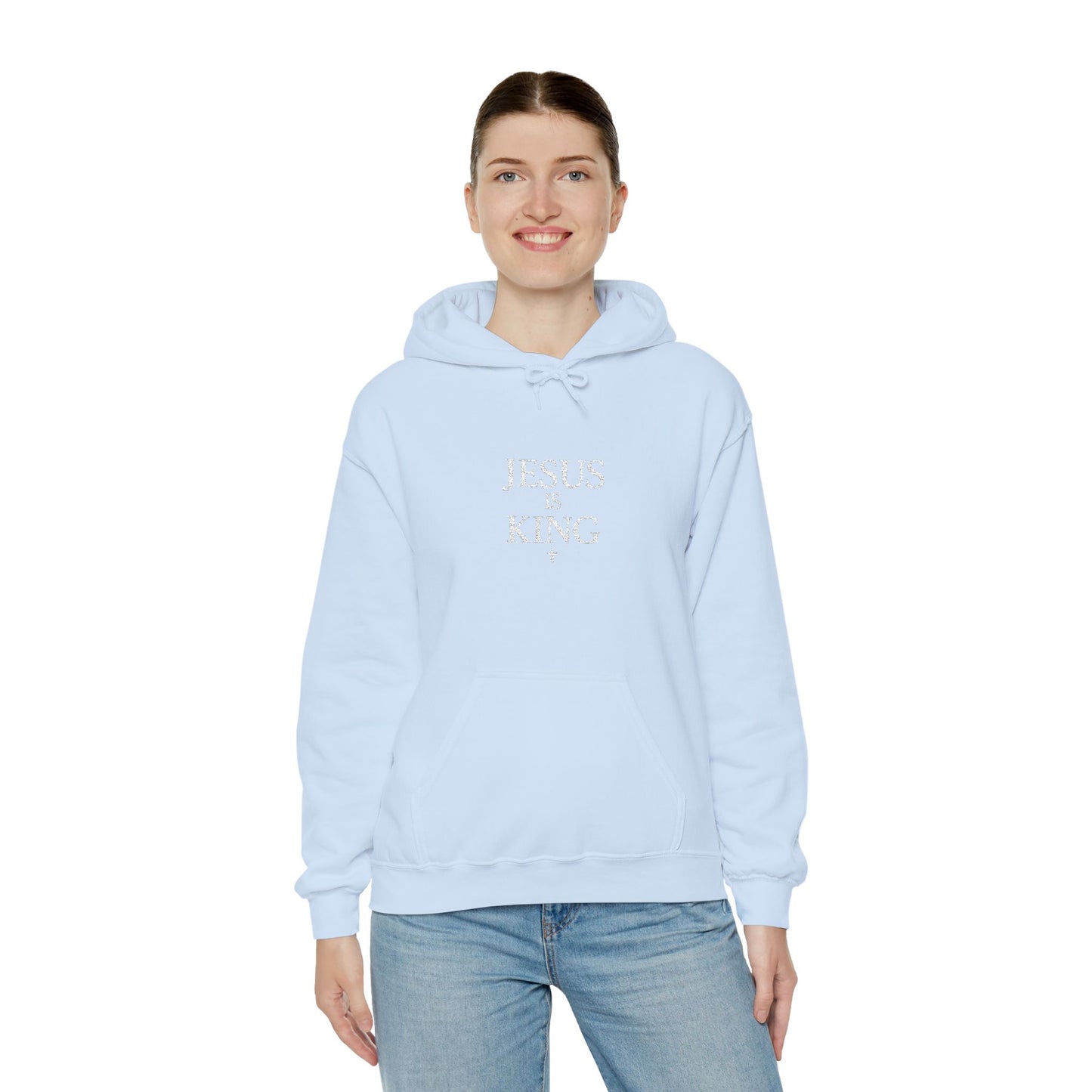 Jesus Is King Hoodie — Faith-Based Minimalist Christian Pullover