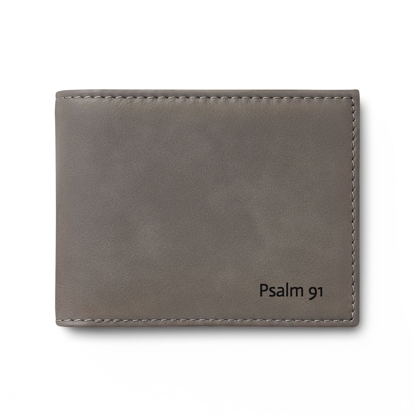Psalm 91 Leather Bi-Fold Wallet