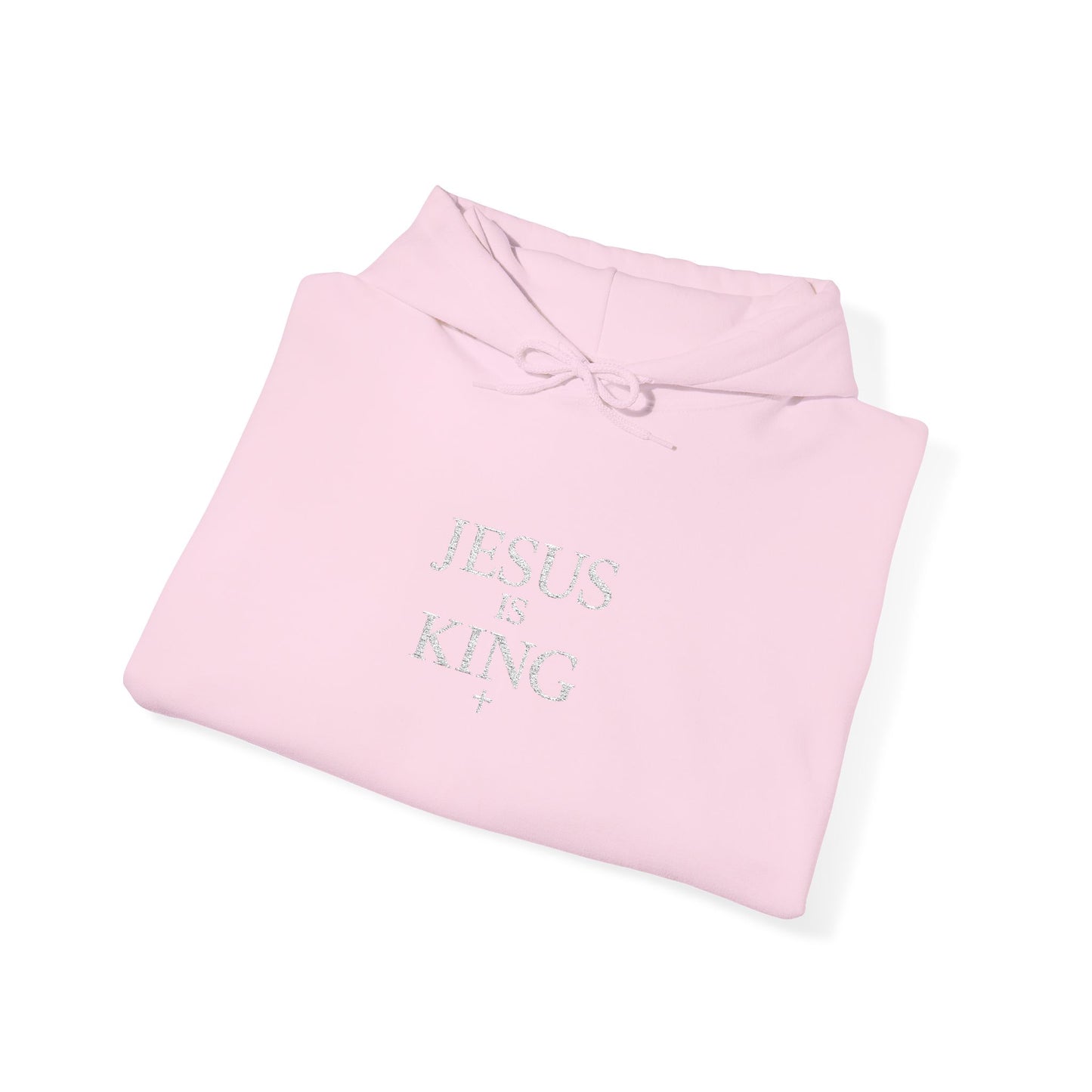 Jesus Is King Hoodie — Faith-Based Minimalist Christian Pullover