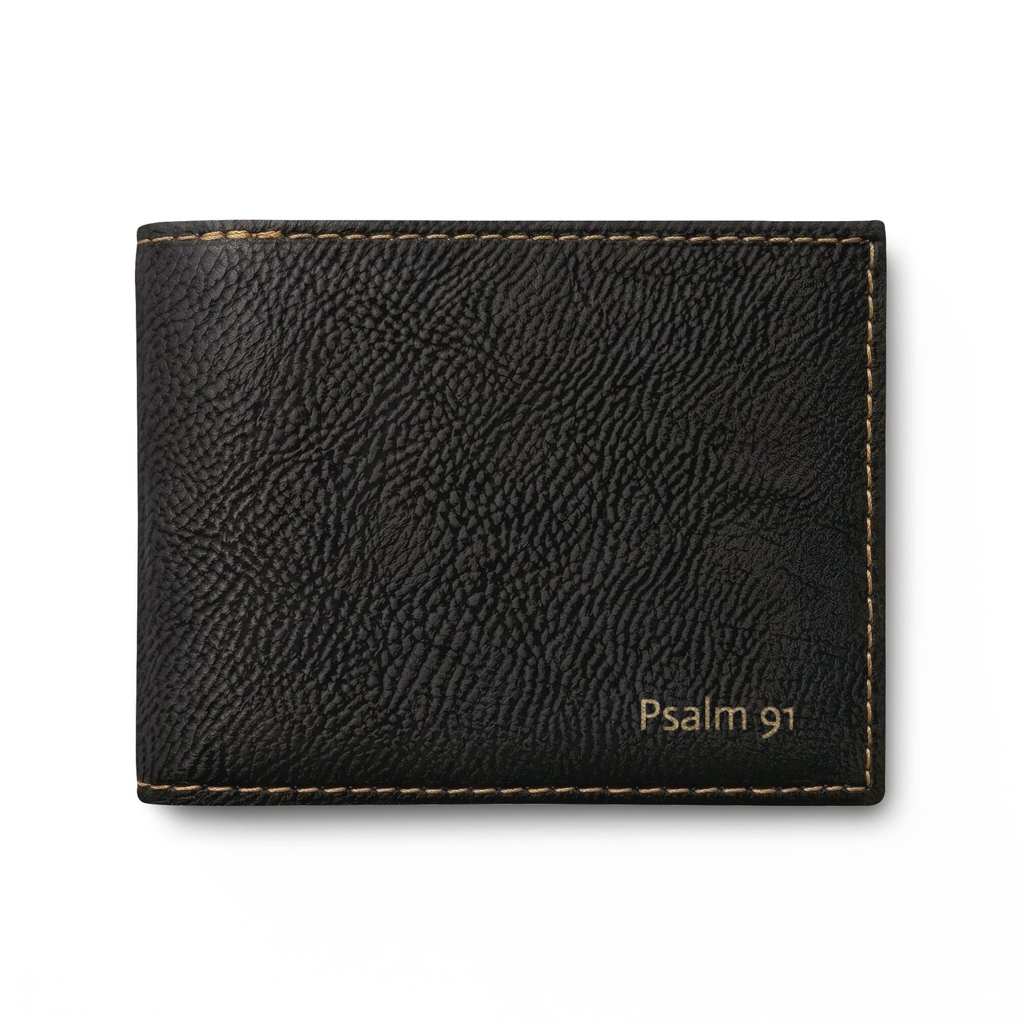 Psalm 91 Leather Bi-Fold Wallet
