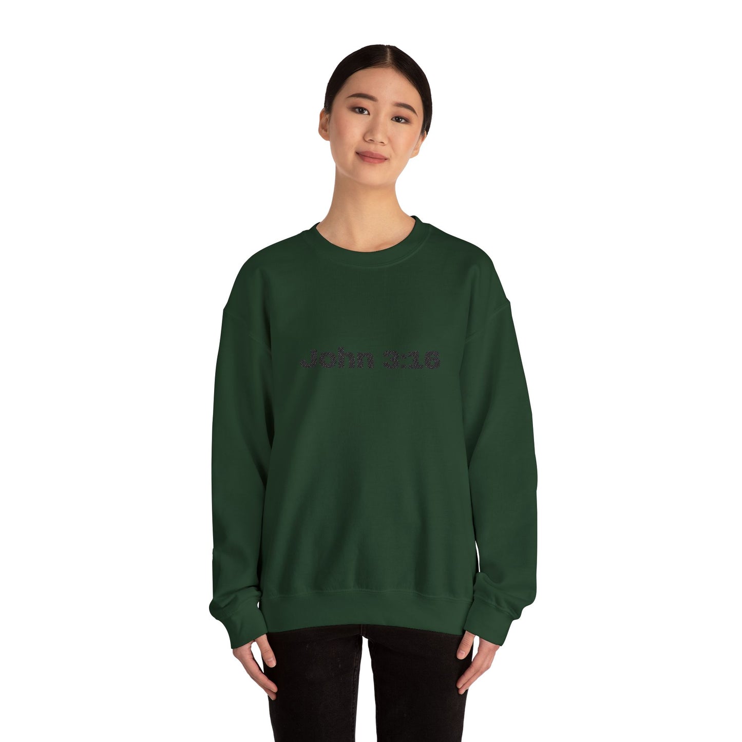 John 3:16 Crewneck Sweatshirt — Minimal Christian Scripture Pullover