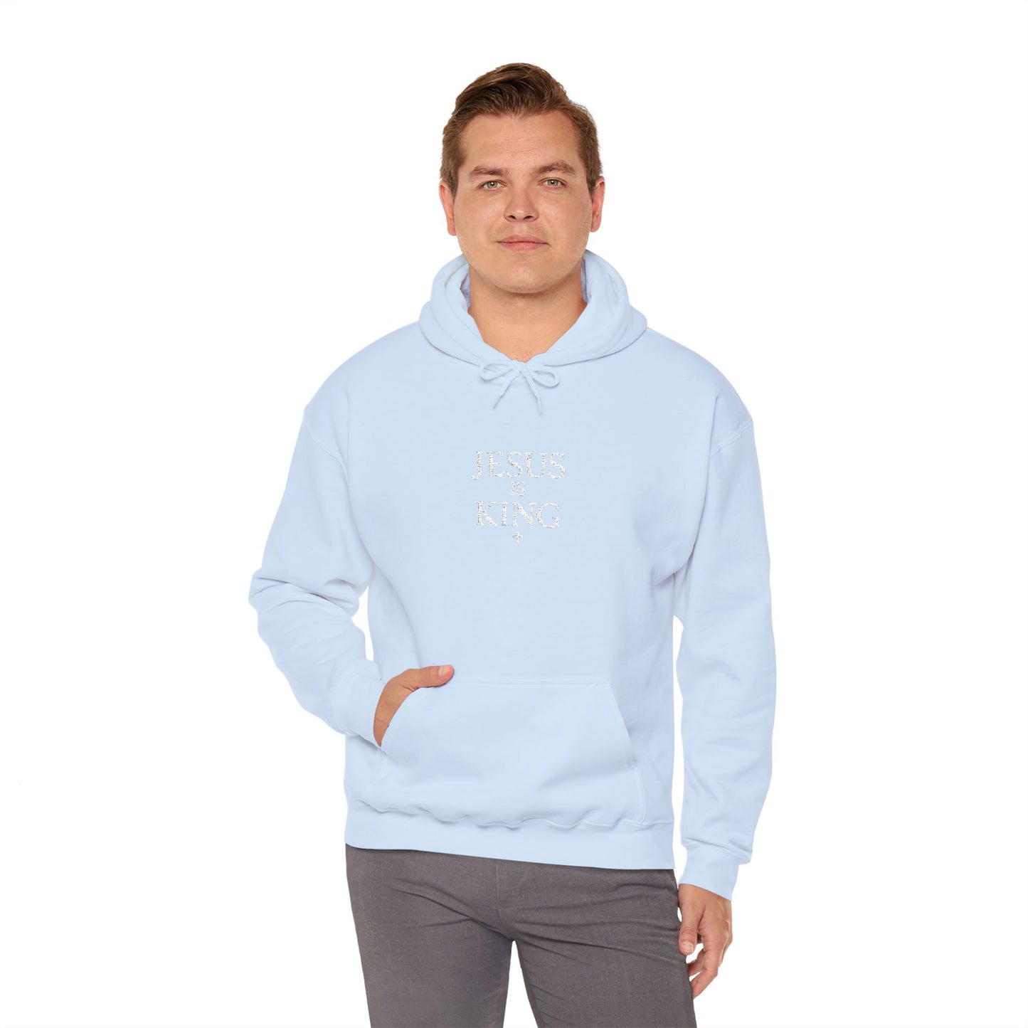 Jesus Is King Hoodie — Faith-Based Minimalist Christian Pullover