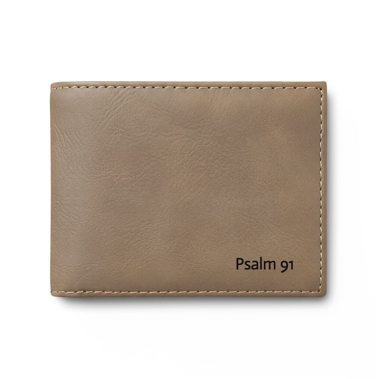 Psalm 91 Leather Bi-Fold Wallet
