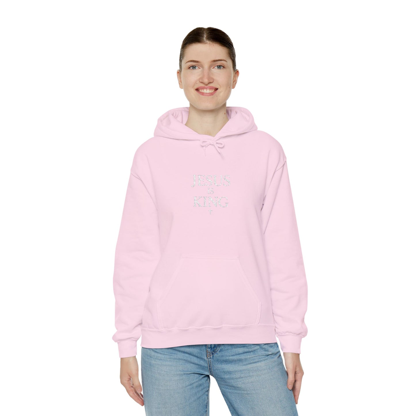 Jesus Is King Hoodie — Faith-Based Minimalist Christian Pullover