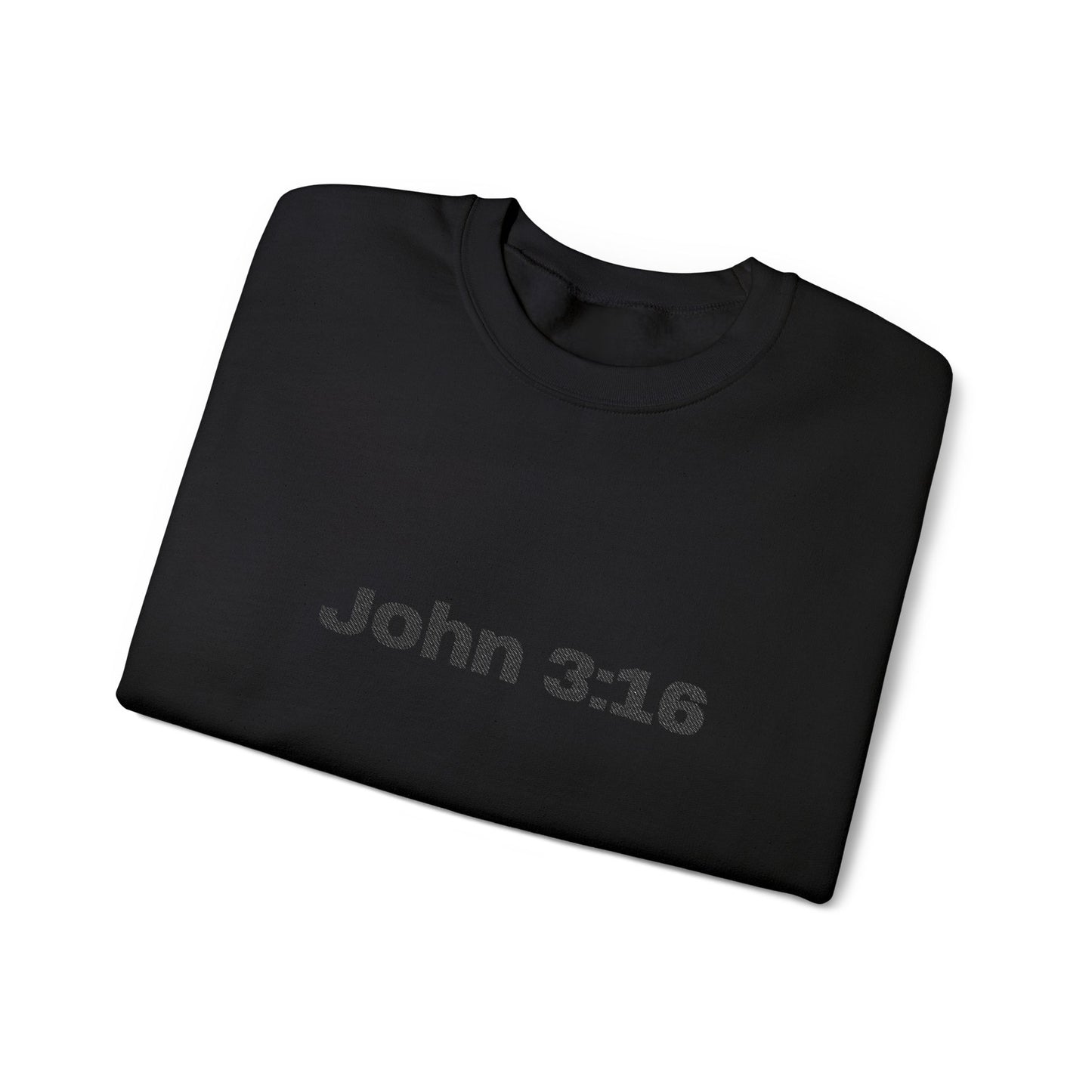 John 3:16 Crewneck Sweatshirt — Minimal Christian Scripture Pullover
