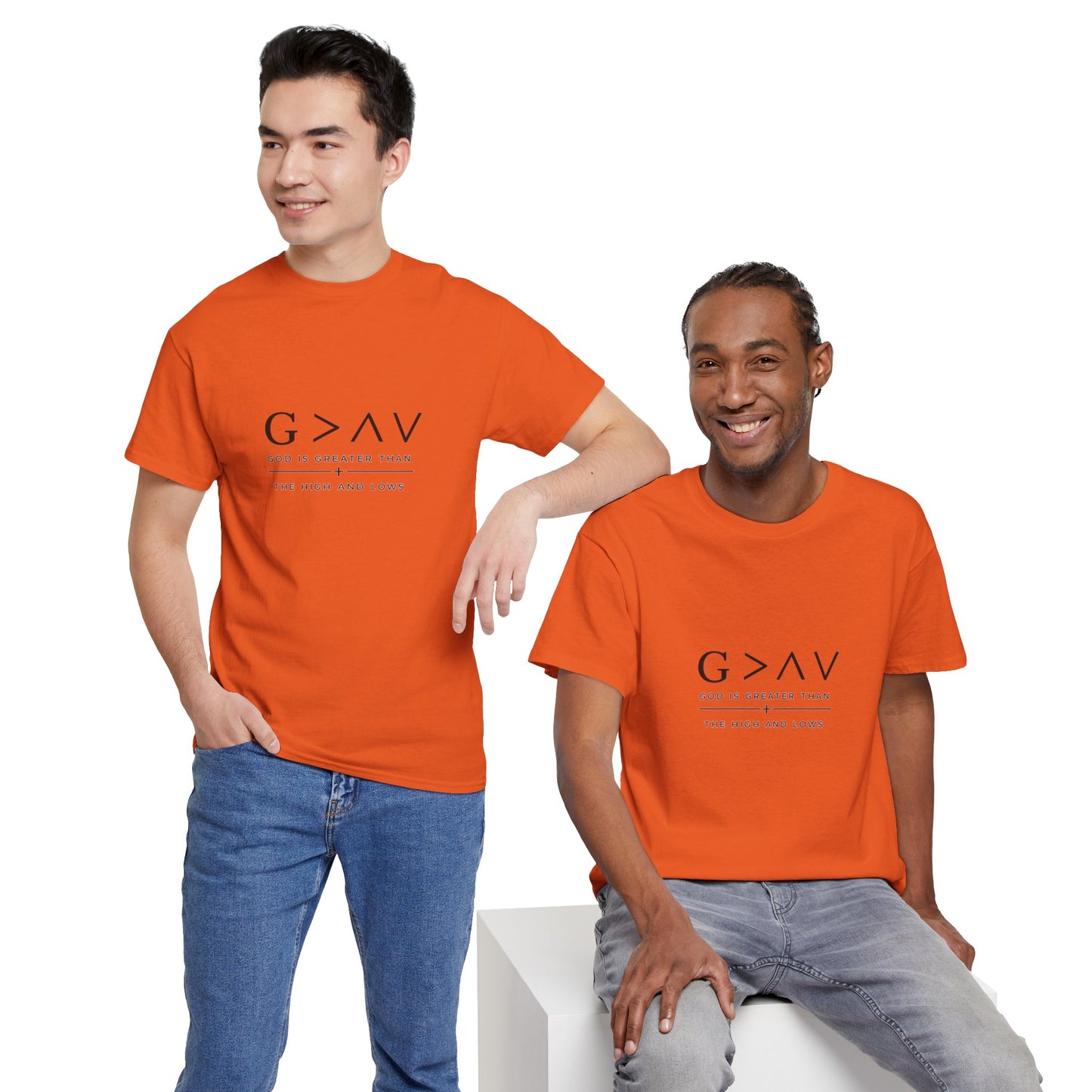 God Is Greater Than Tee | Faith Christian Shirt, Minimal Scripture Design