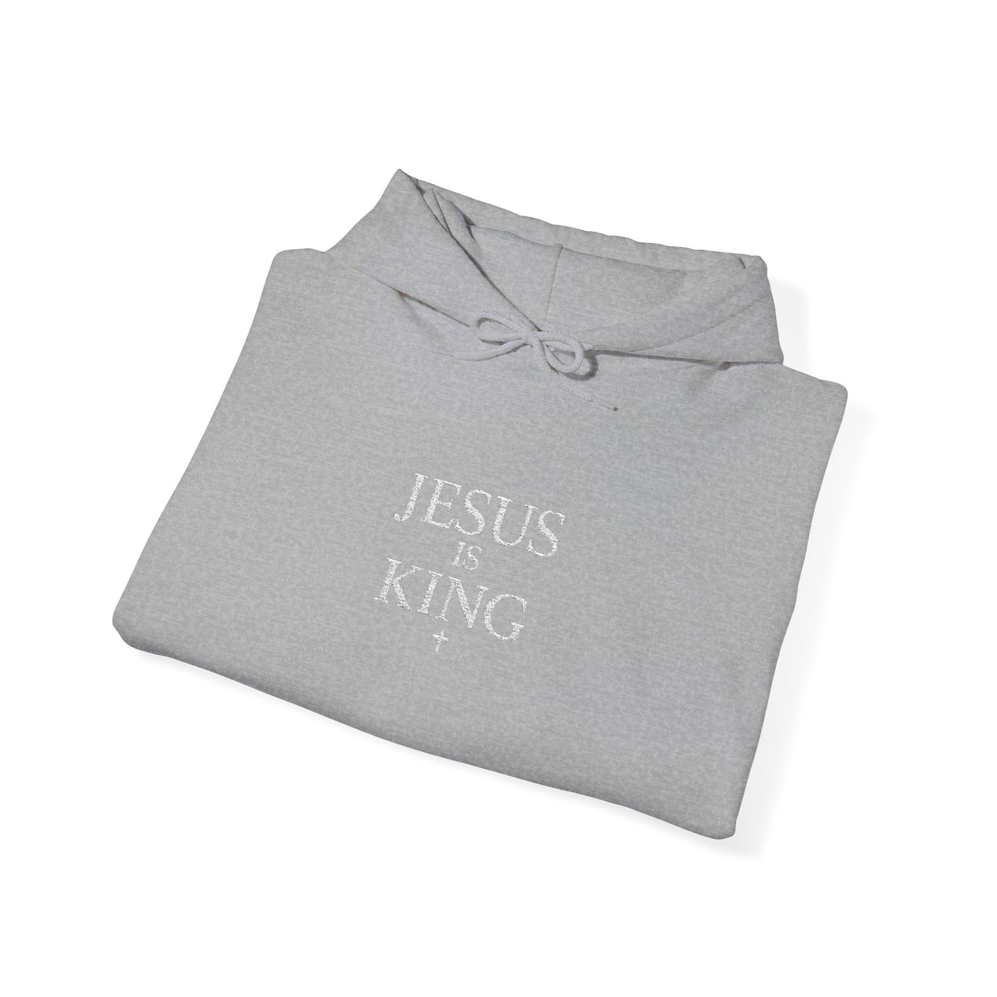 Jesus Is King Hoodie — Faith-Based Minimalist Christian Pullover