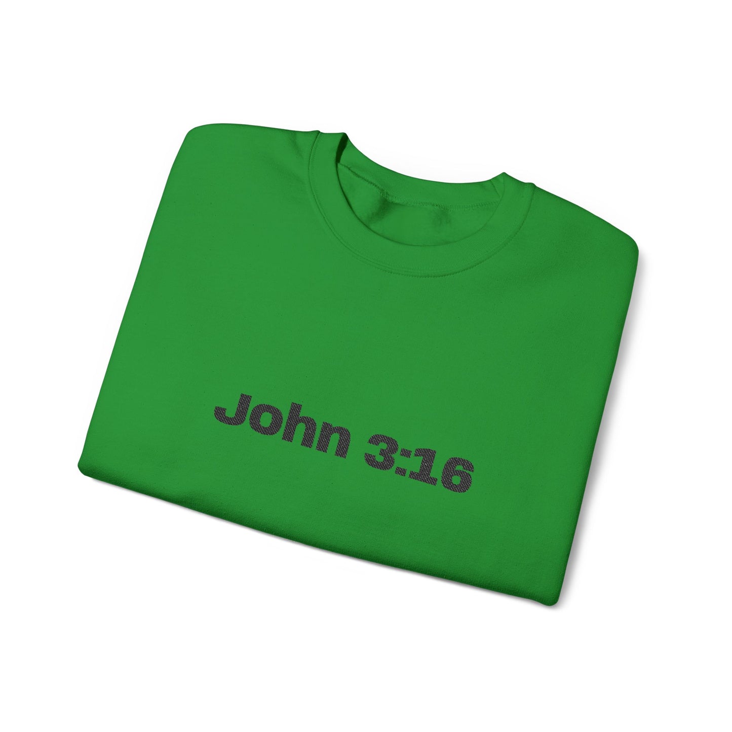 John 3:16 Crewneck Sweatshirt — Minimal Christian Scripture Pullover