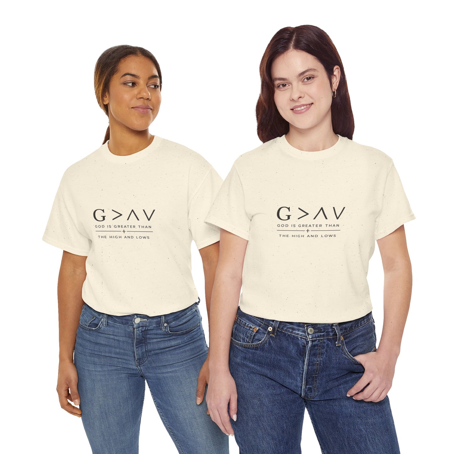 God Is Greater Than Tee | Faith Christian Shirt, Minimal Scripture Design
