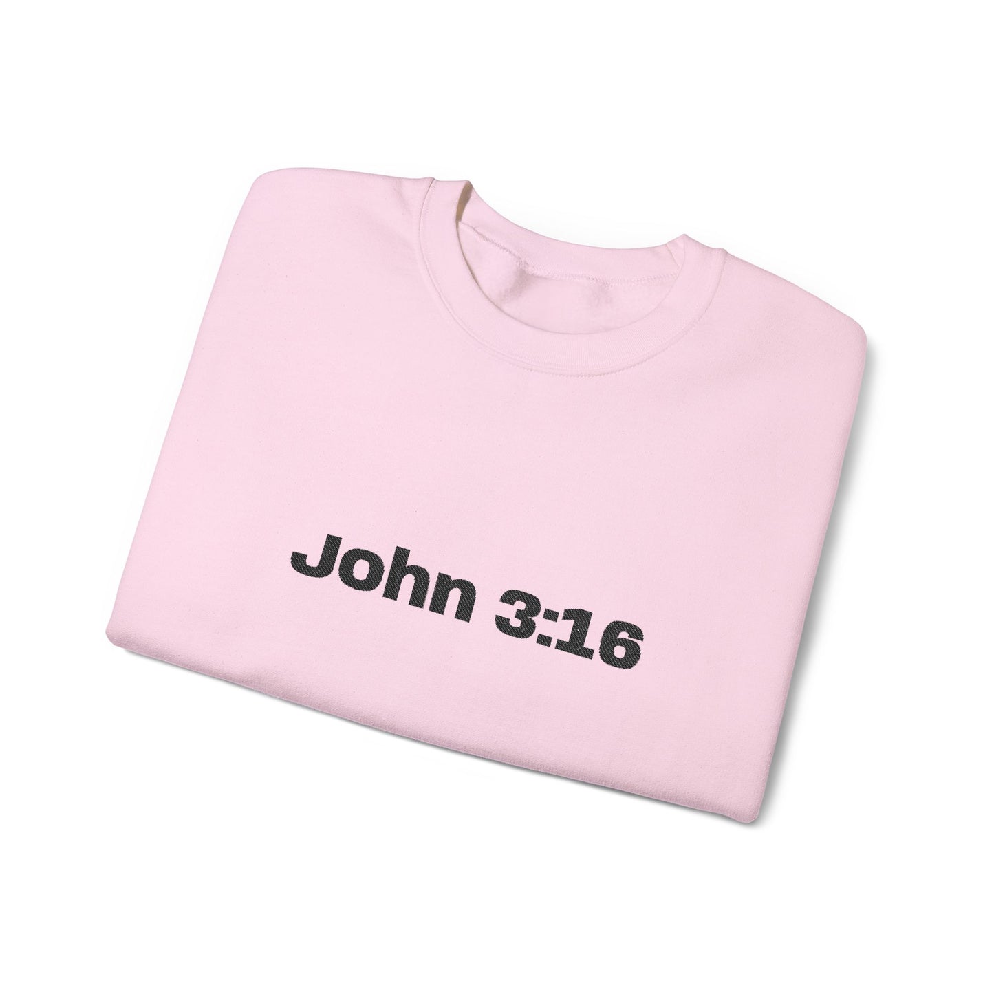 John 3:16 Crewneck Sweatshirt — Minimal Christian Scripture Pullover