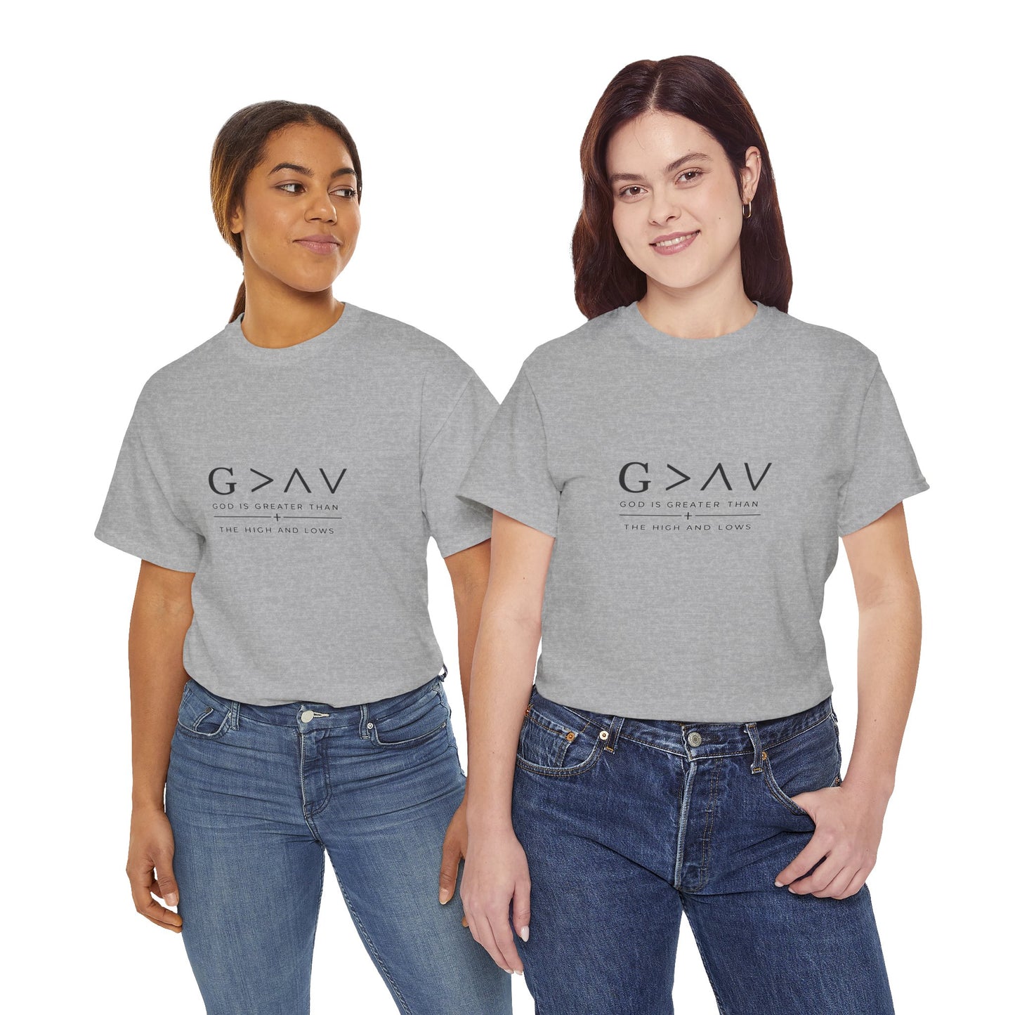 God Is Greater Than Tee | Faith Christian Shirt, Minimal Scripture Design