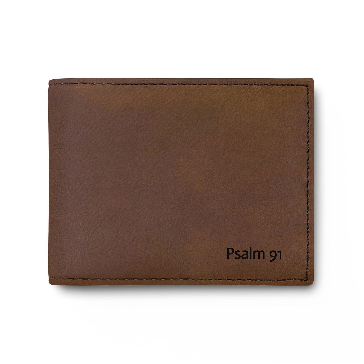 Psalm 91 Leather Bi-Fold Wallet