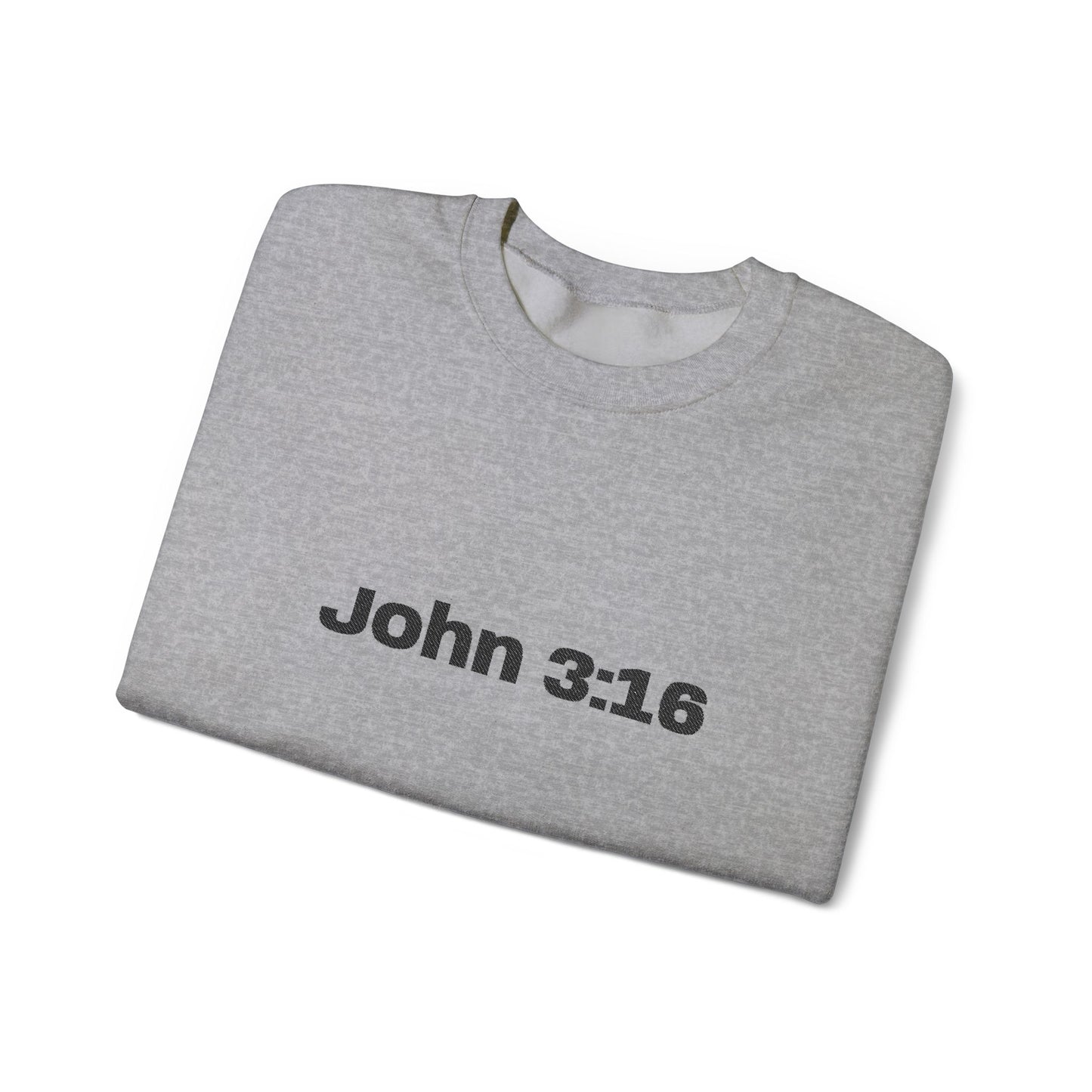 John 3:16 Crewneck Sweatshirt — Minimal Christian Scripture Pullover