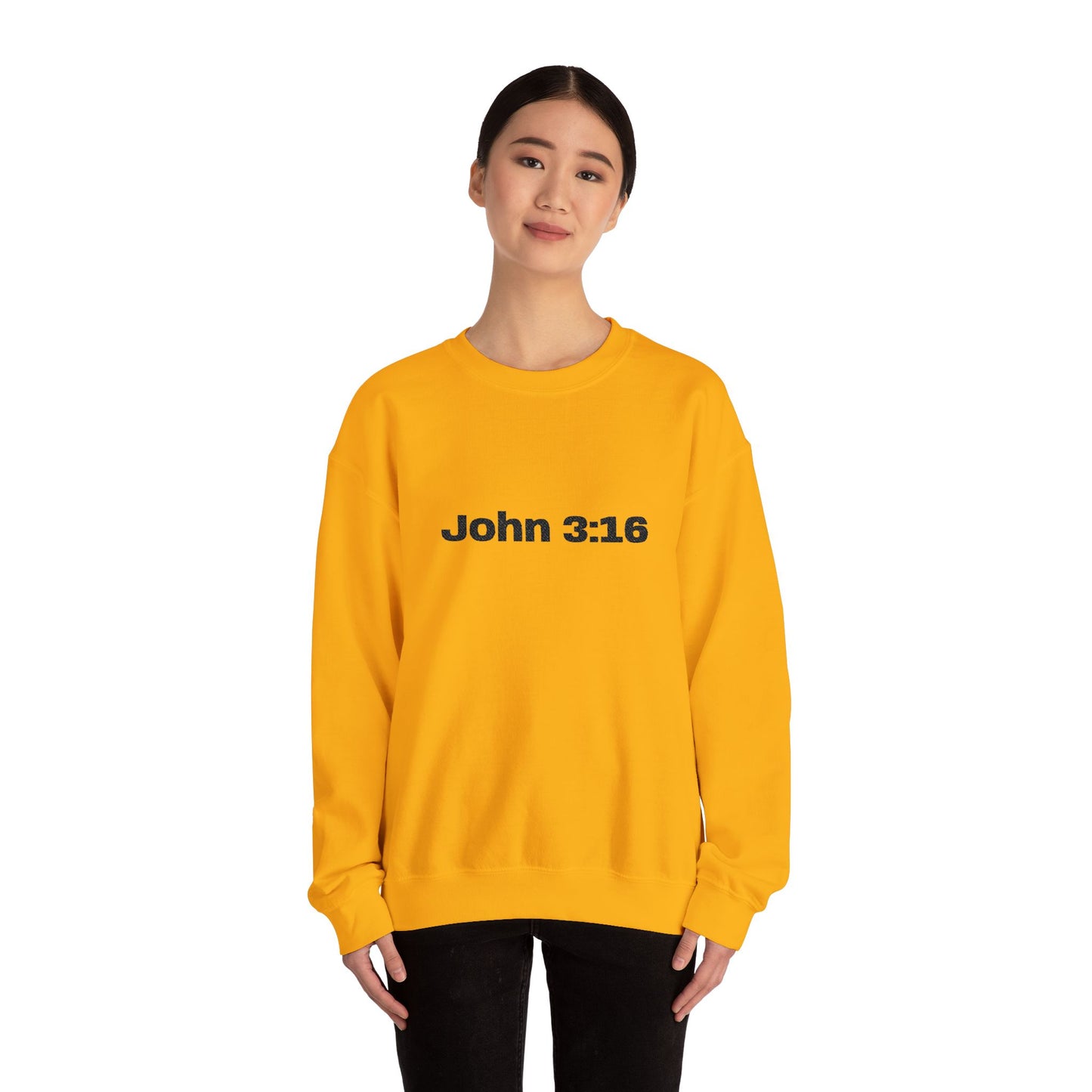 John 3:16 Crewneck Sweatshirt — Minimal Christian Scripture Pullover