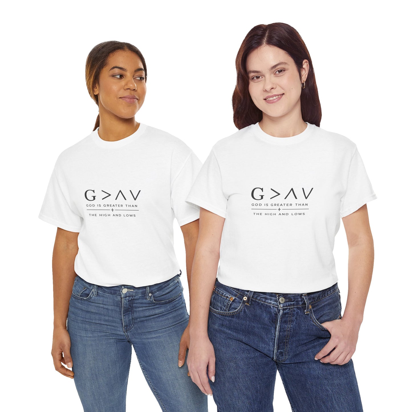 God Is Greater Than Tee | Faith Christian Shirt, Minimal Scripture Design