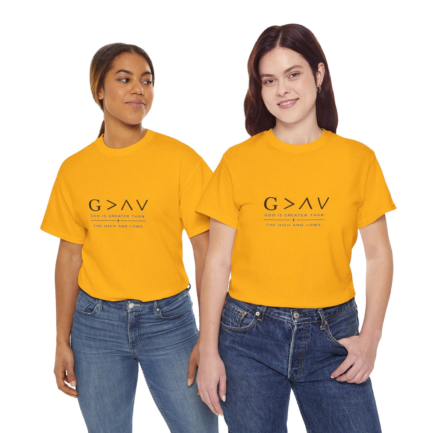 God Is Greater Than Tee | Faith Christian Shirt, Minimal Scripture Design