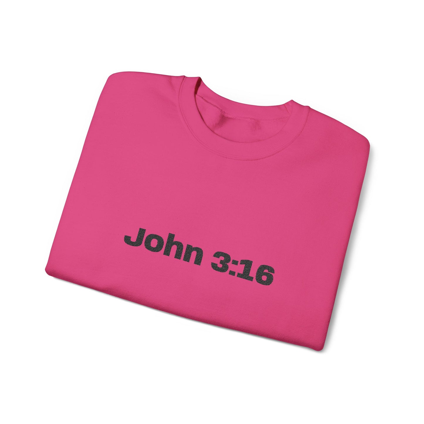 John 3:16 Crewneck Sweatshirt — Minimal Christian Scripture Pullover