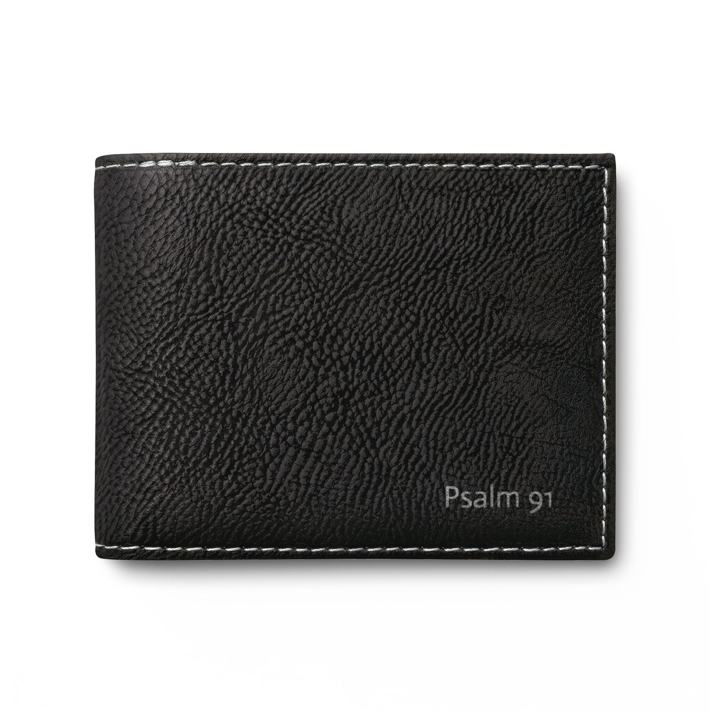 Psalm 91 Leather Bi-Fold Wallet