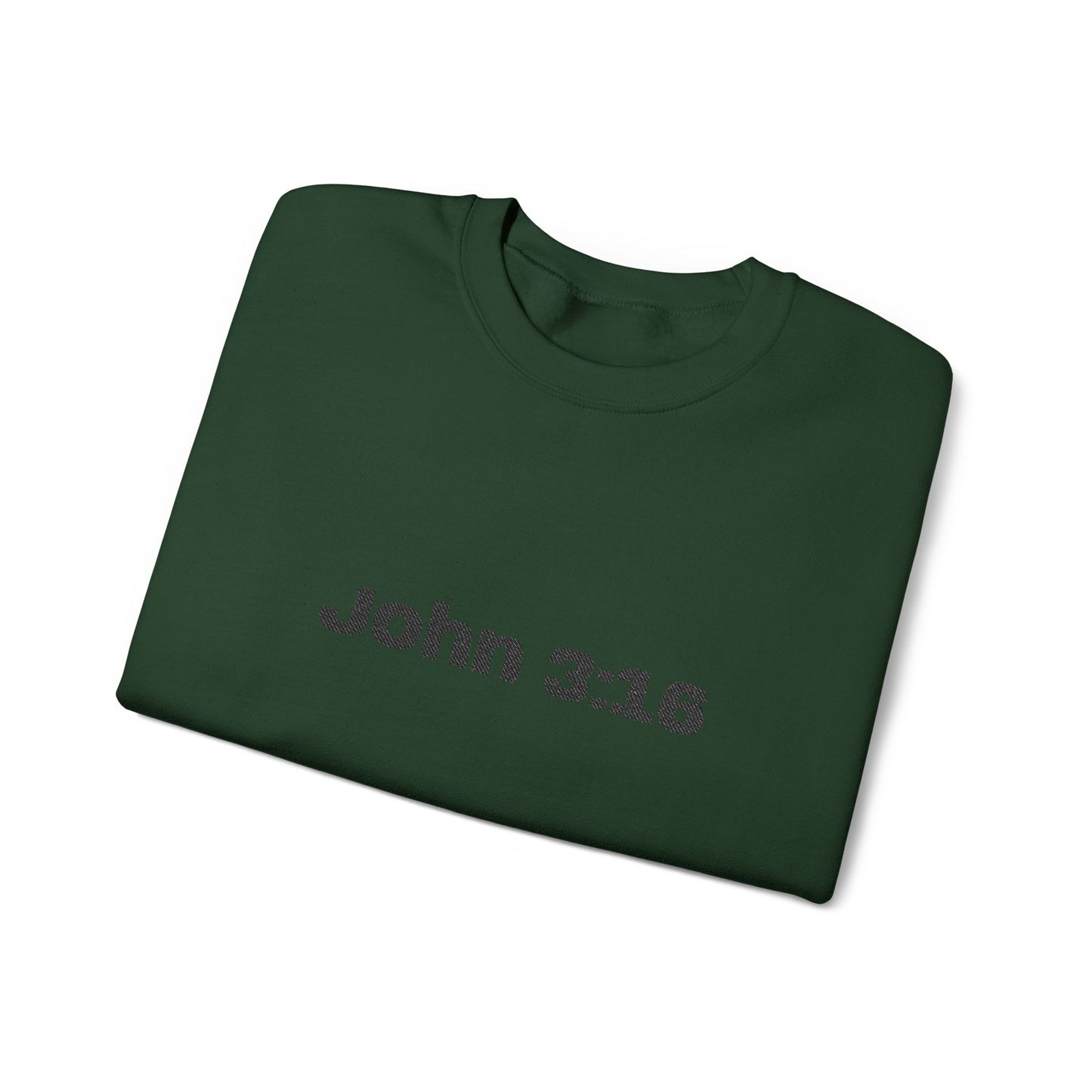 John 3:16 Crewneck Sweatshirt — Minimal Christian Scripture Pullover
