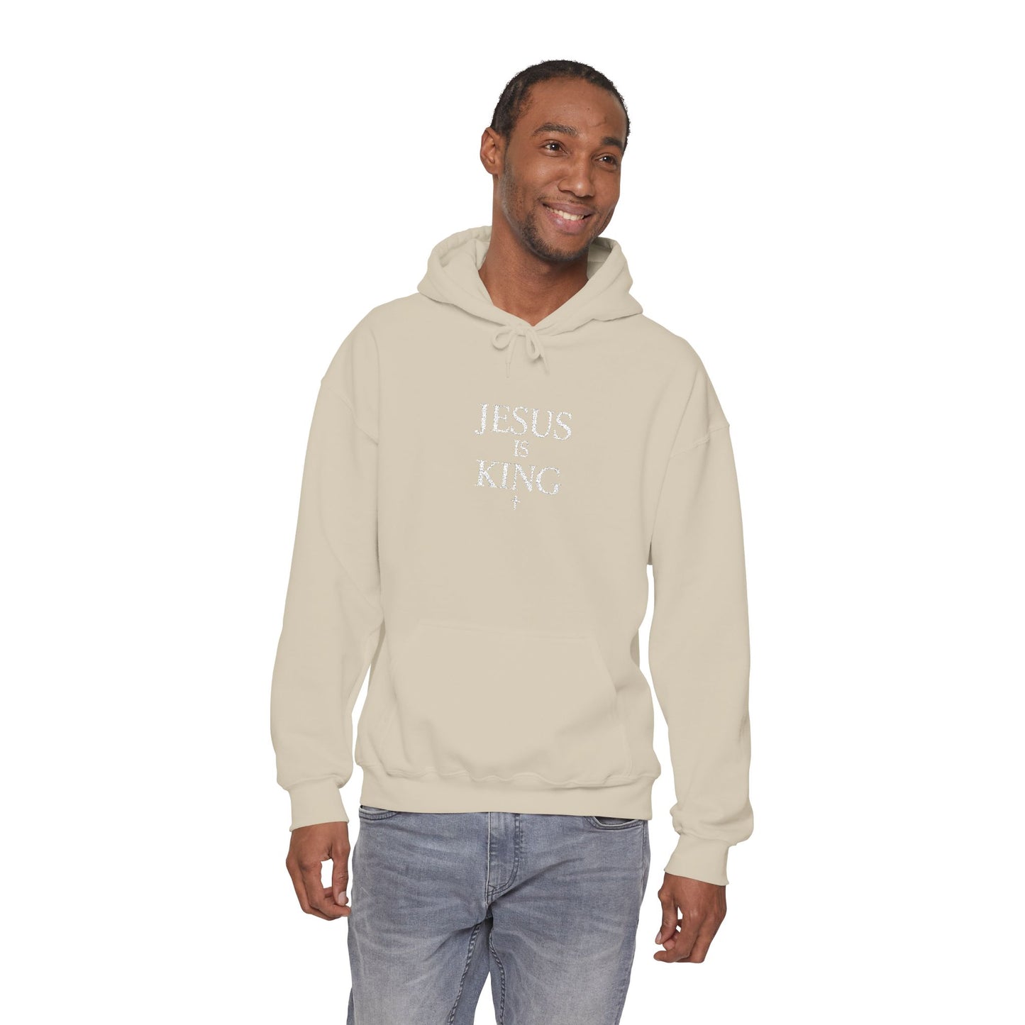 Jesus Is King Hoodie — Faith-Based Minimalist Christian Pullover