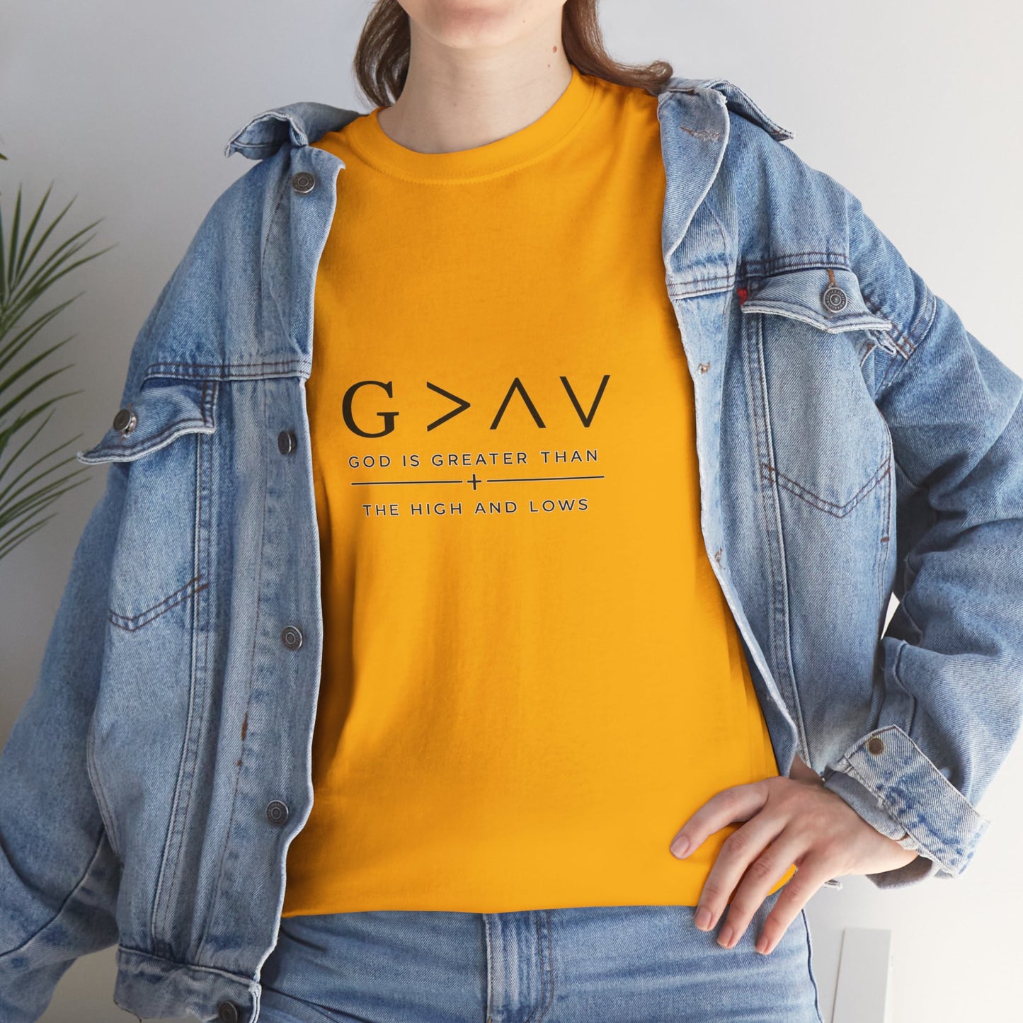 God Is Greater Than Tee | Faith Christian Shirt, Minimal Scripture Design