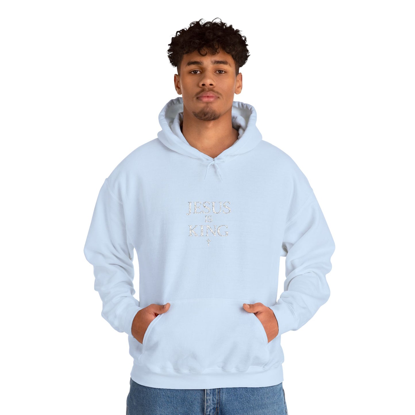 Jesus Is King Hoodie — Faith-Based Minimalist Christian Pullover