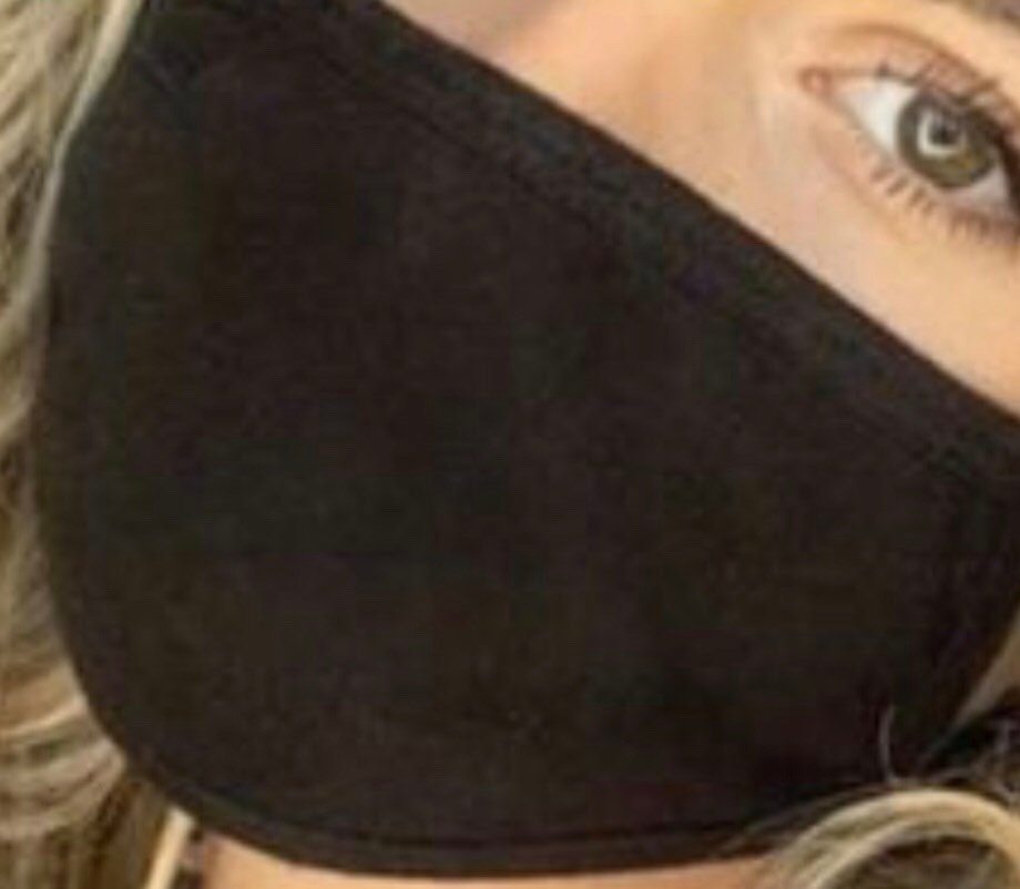 Psalm 91 Face Mask: Unisex Black Cotton, Reusable