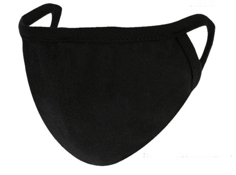 Psalm 91 Face Mask: Unisex Black Cotton, Reusable