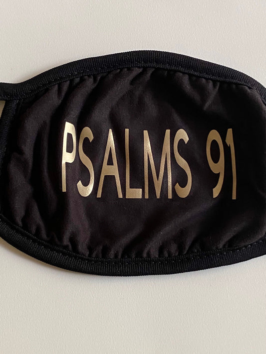 Psalm 91 Face Mask: Lightweight Cotton, Reusable