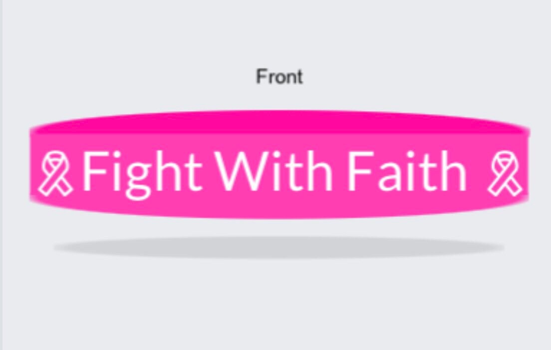 Breast Cancer Awareness Silicone Bracelet