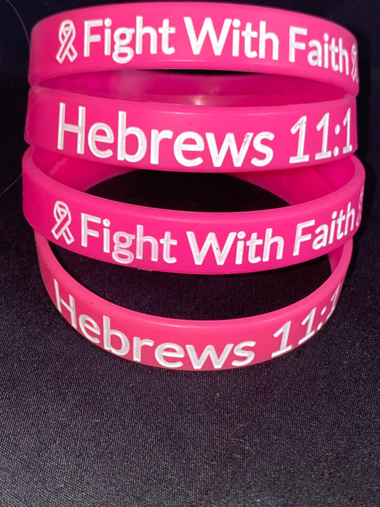 Breast Cancer Awareness Silicone Bracelet