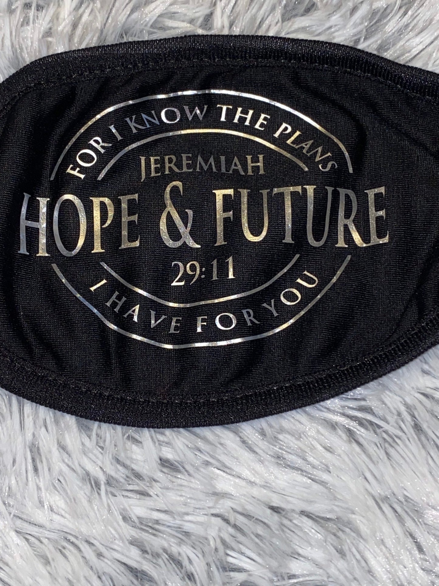 Jeremiah 29:11 Bible Verse Face Mask