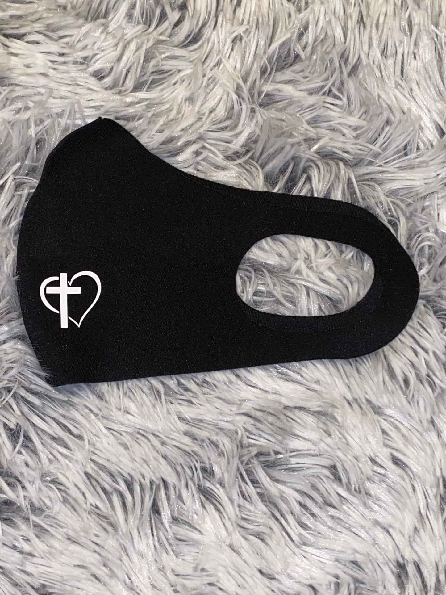Christian Cross Face Mask: Cotton Washable Faith Mask