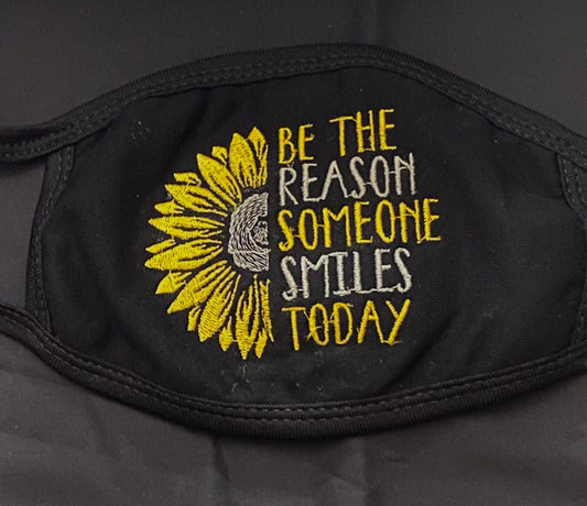 Sunflower Embroidered Face Mask