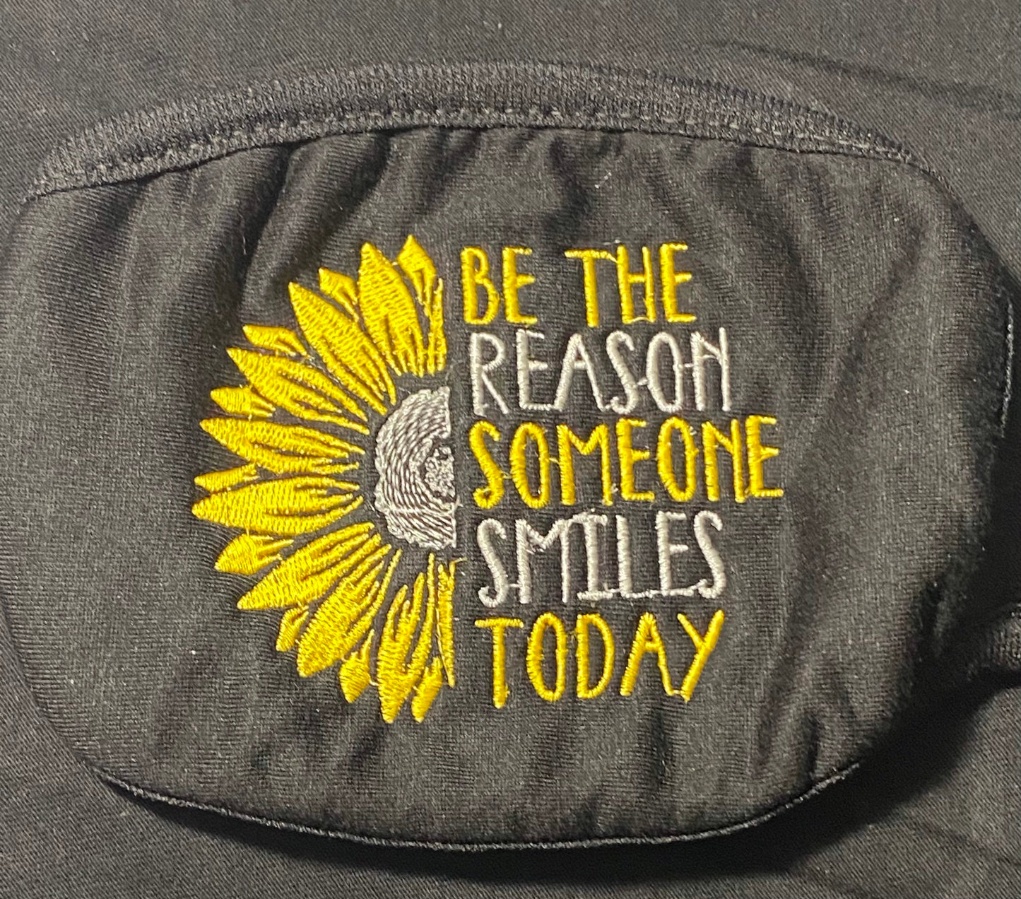 Sunflower Embroidered Face Mask