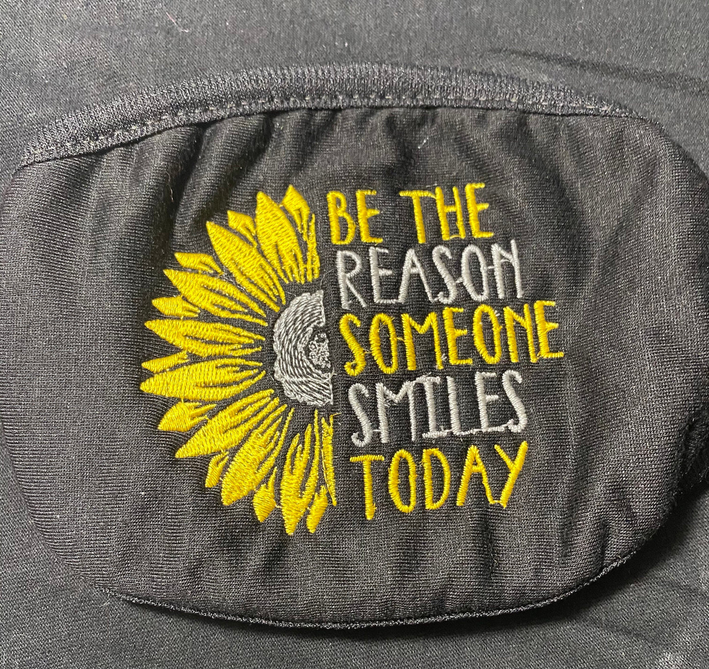 Sunflower Embroidered Face Mask