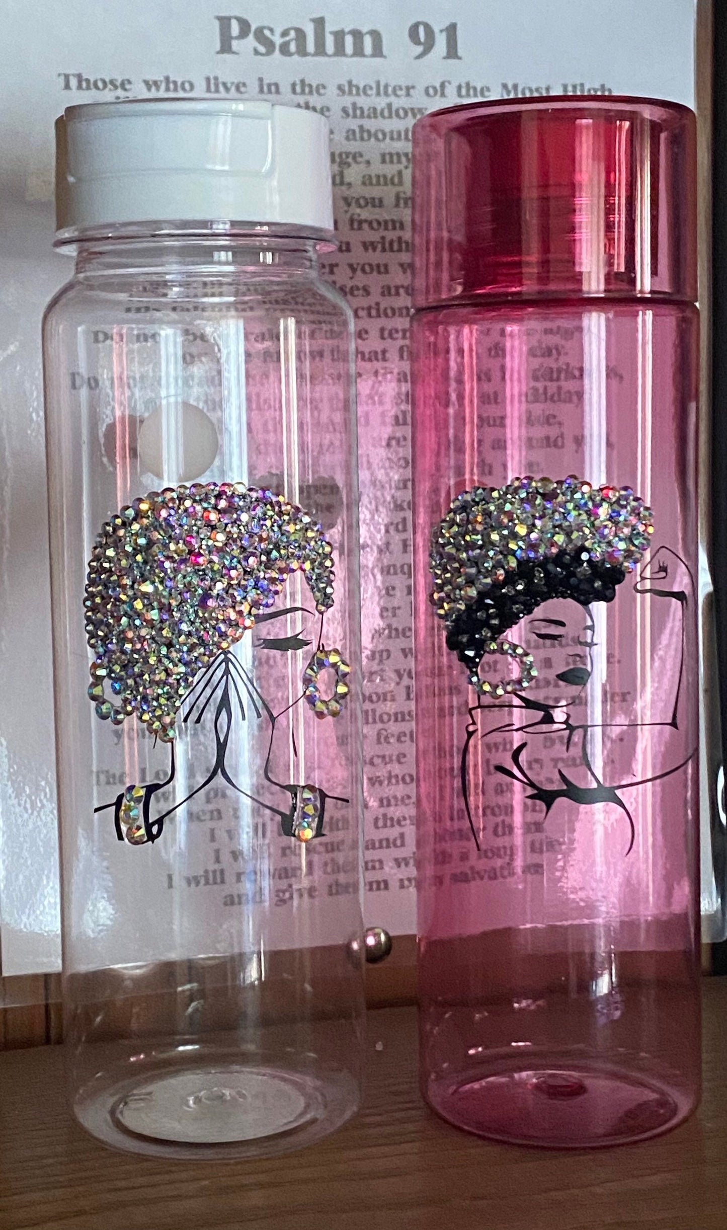 Praying Woman Water Bottles